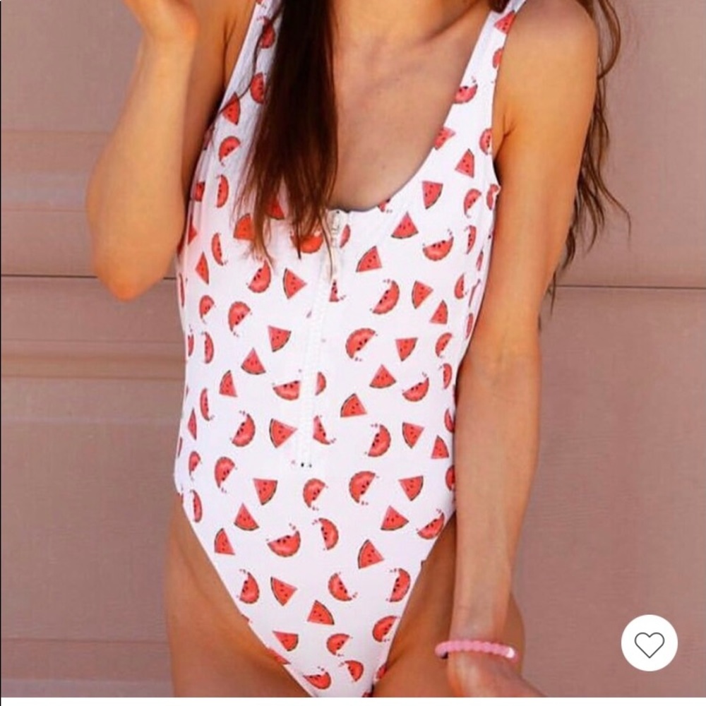 Watermelon Slice one piece swimsuit